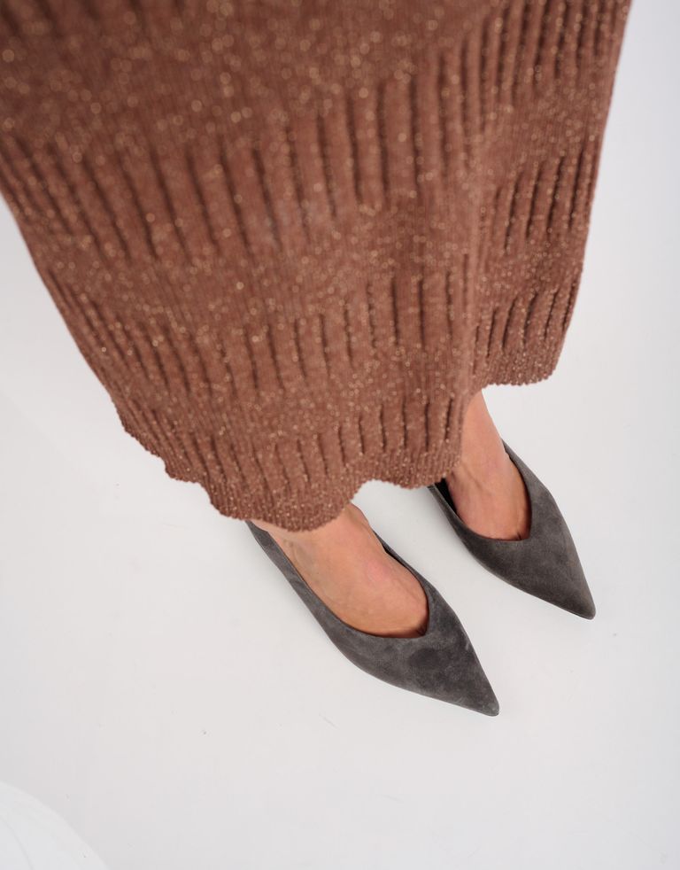 נעלי נשים - Jeffrey Campbell - נעלי סירה  HOURGLASS - אפור4