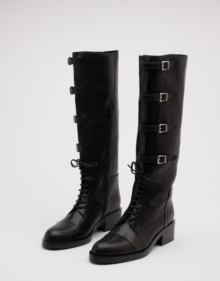 נעלי נשים - Jeffrey Campbell - מגפיים SHAMBLE - שחור2