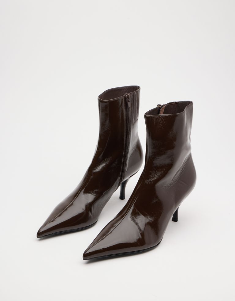 נעלי נשים - Jeffrey Campbell - מגפוני עקב SINDEE - חום4