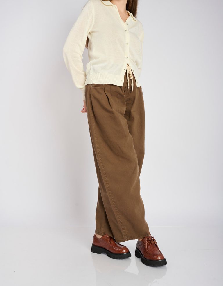 נעלי נשים - Jeffrey Campbell - נעלי אוקספורד WRITER CROC - חום3