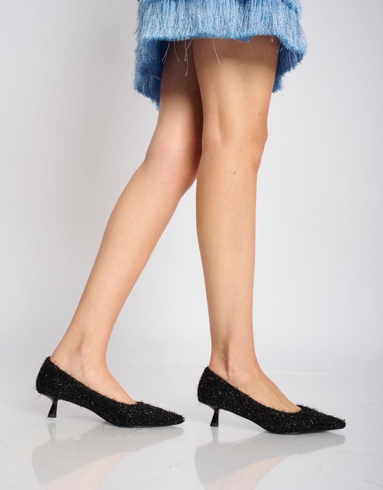 נעלי נשים -  - נעלי סירה עם עקב LOBELIA - שחור4