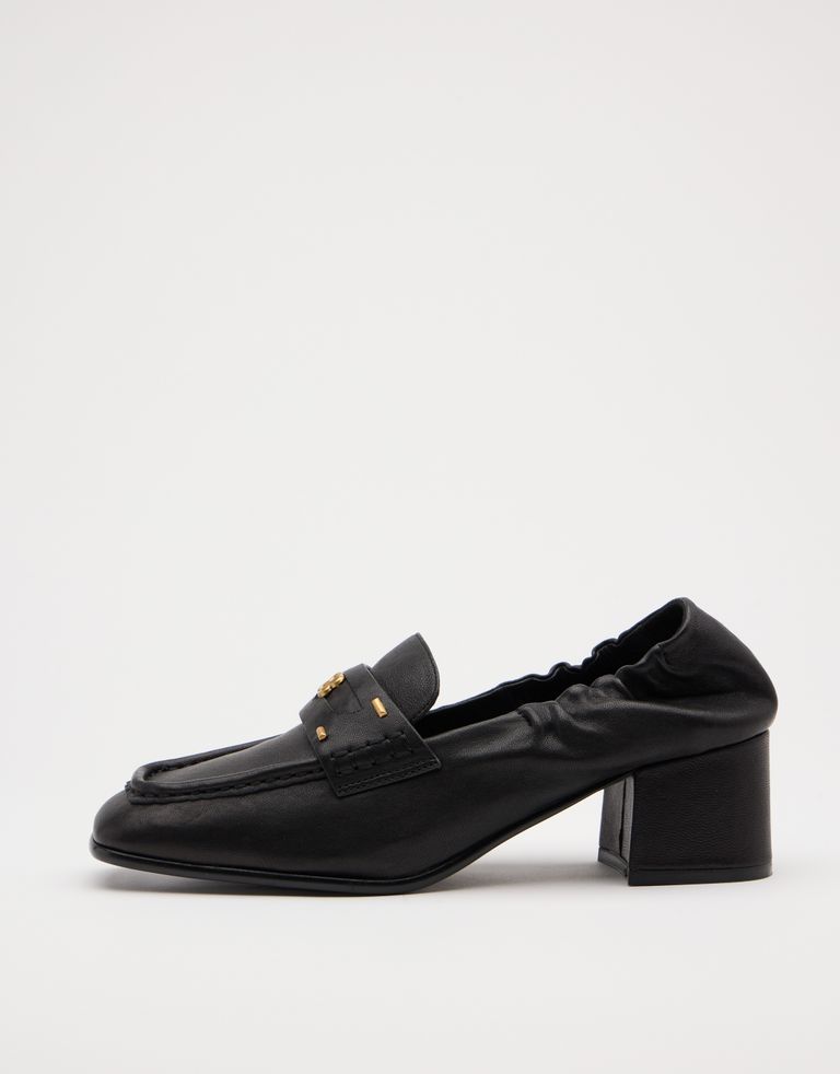 נעלי נשים - Bibi lou - נעלי מוקסין עם עקב DALIA - שחור3