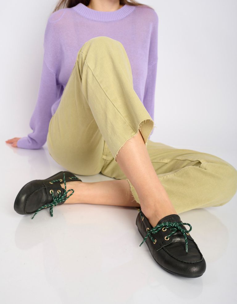 נעלי נשים - Bibi lou - נעלי מוקסין TANA - שחור1