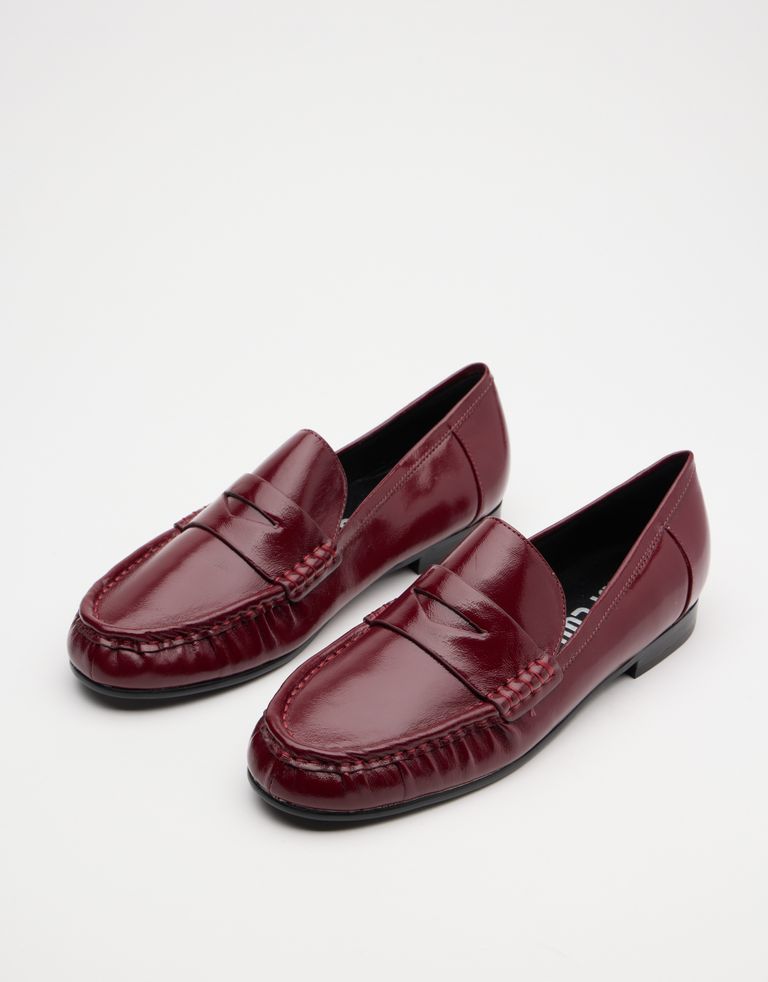 נעלי נשים -  - נעלי מוקסין LYRA - בורדו2