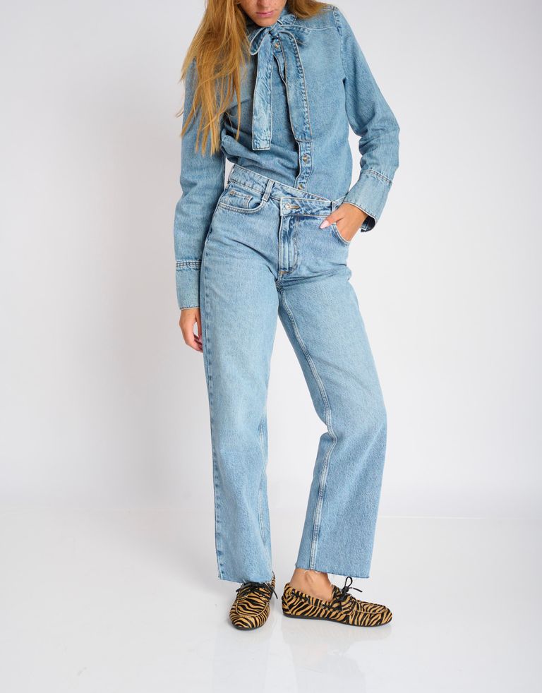 נעלי נשים -  - נעלי מוקסין עם הדפס TANA - זברה2