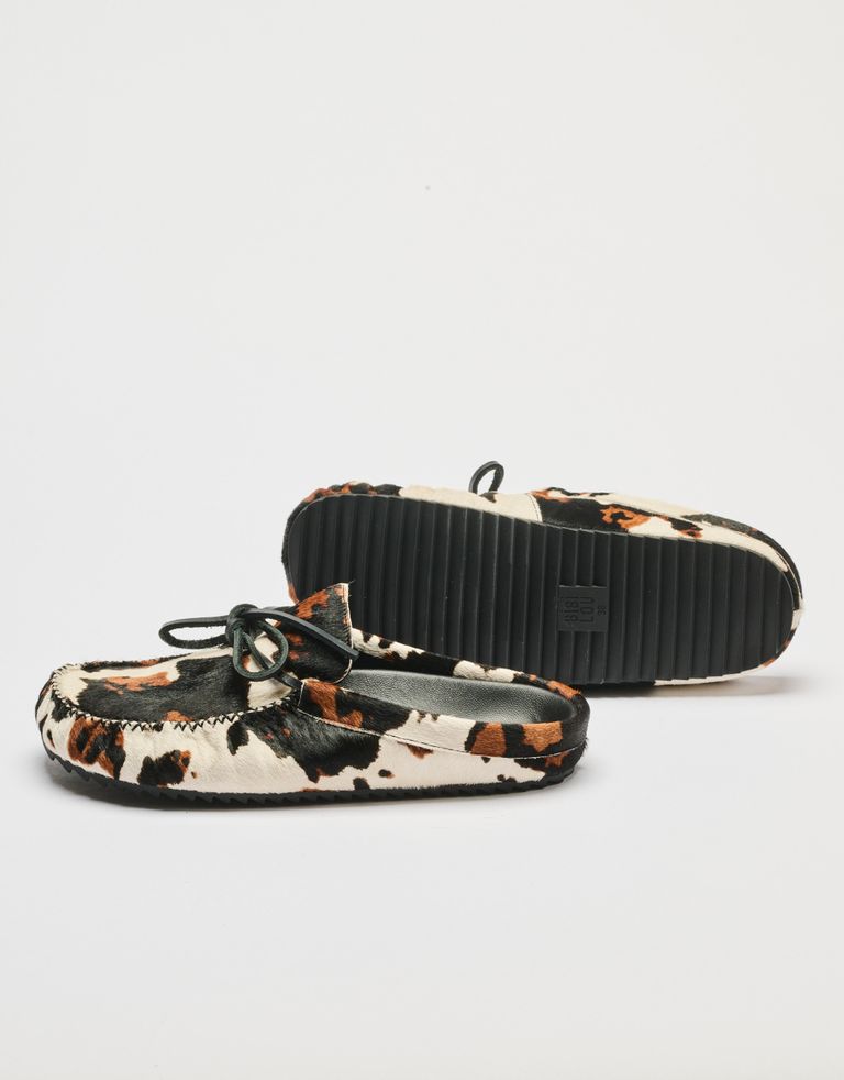 נעלי נשים -  - כפכפים עם הדפס ALEXIA - לבן   חום4