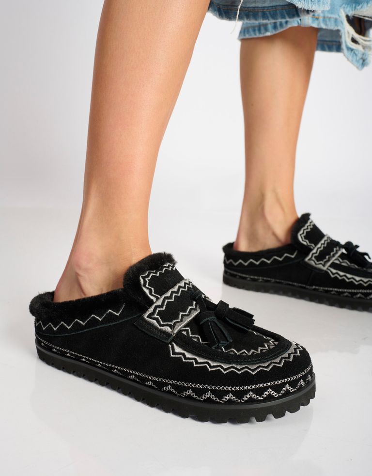 נעלי נשים -  - כפכפי זמש MERAK - שחור2