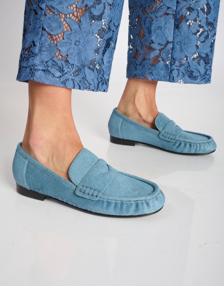 נעלי נשים - Bibi lou - נעלי מוקסין פוני LYRA - תכלת4