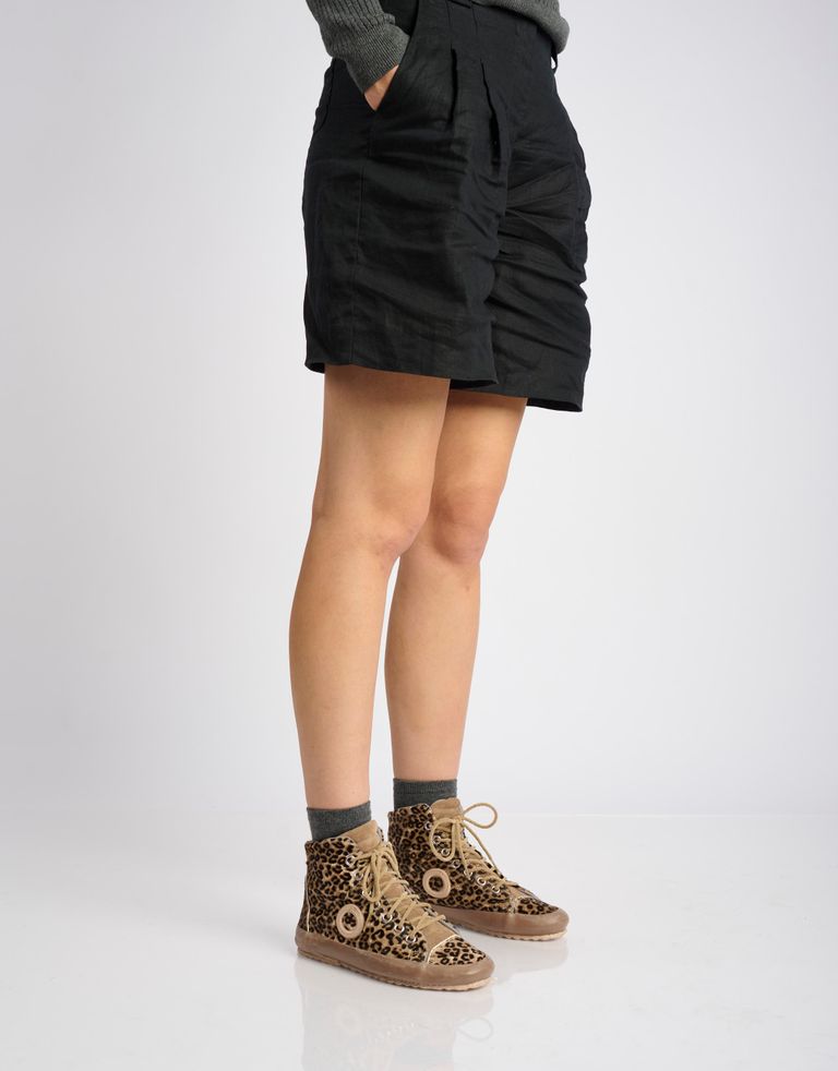 נעלי נשים - Aro - סניקרס זמש עם הדפס WEN - נמר1