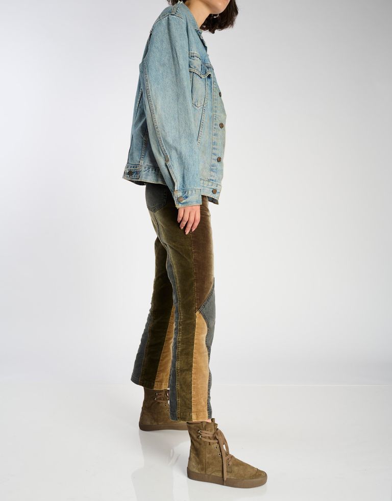 נעלי נשים - Aro - מגפוני זמש  שרוכים NOELLE - חום3