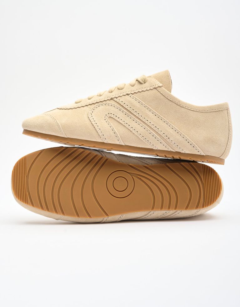 נעלי נשים - Jeffrey Campbell - סניקרס זמש ALETA - בז'1