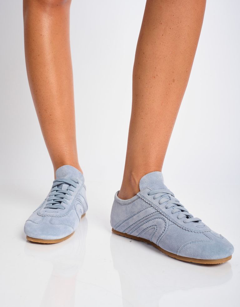 נעלי נשים - Jeffrey Campbell - סניקרס זמש ALETA - תכלת3