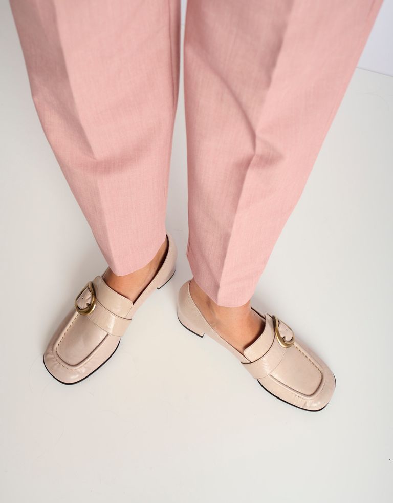 נעלי נשים - Jeffrey Campbell - נעלי מוקסין DOCILE - אפור1