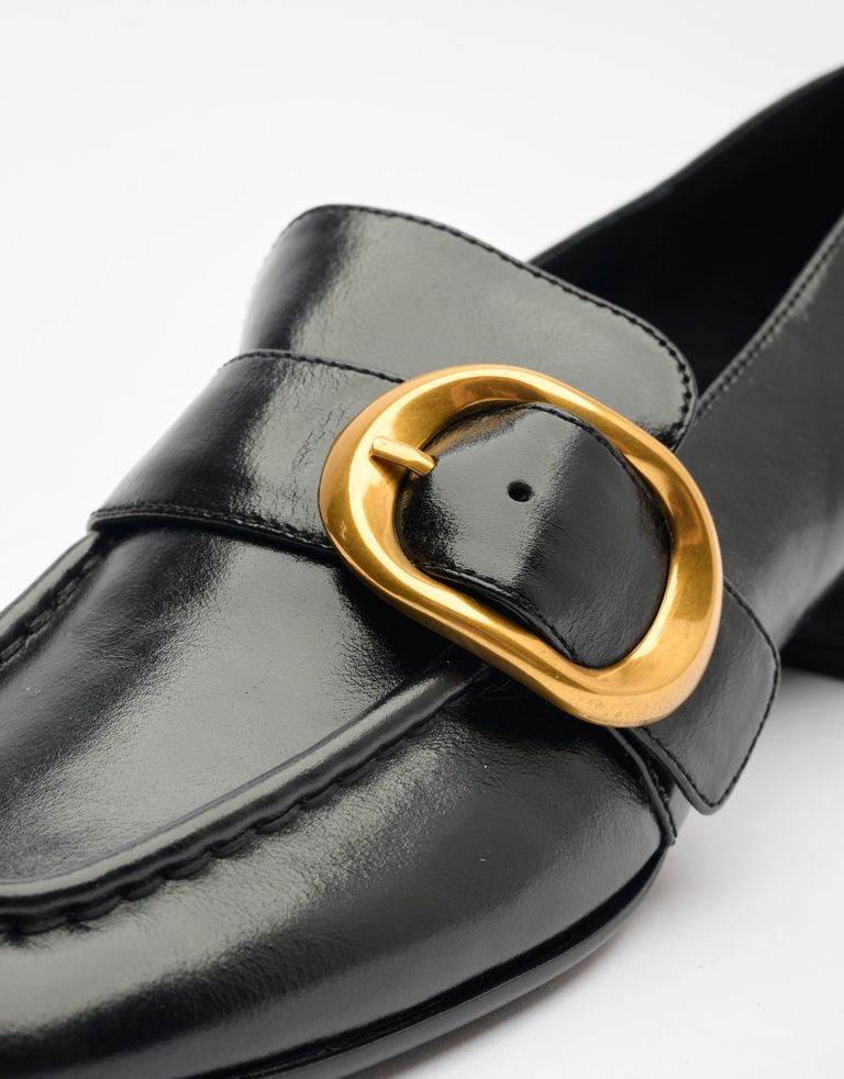 נעלי נשים - Jeffrey Campbell - נעלי מוקסין DOCILE - שחור2