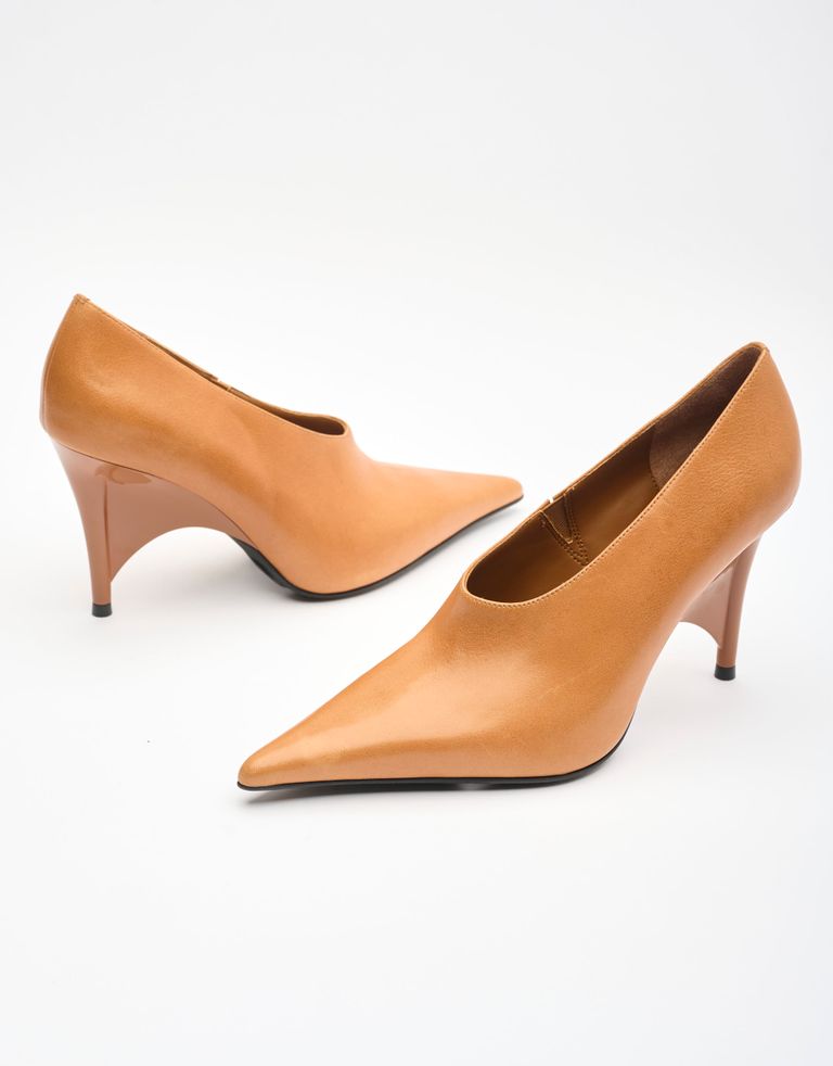 נעלי נשים - Jeffrey Campbell - נעלי עקב INVADER - חום בהיר3