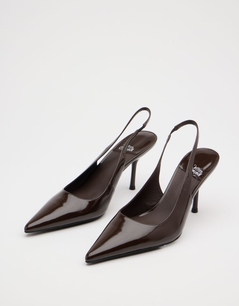 נעלי נשים - Jeffrey Campbell - נעלי סירה עם עקב LOFFICEL - חום2