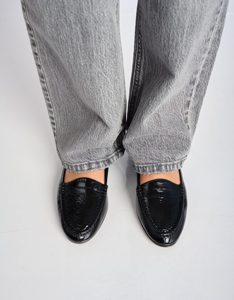 נעלי נשים - Jeffrey Campbell - מוקסינים מעור OLD SOUL - שחור3