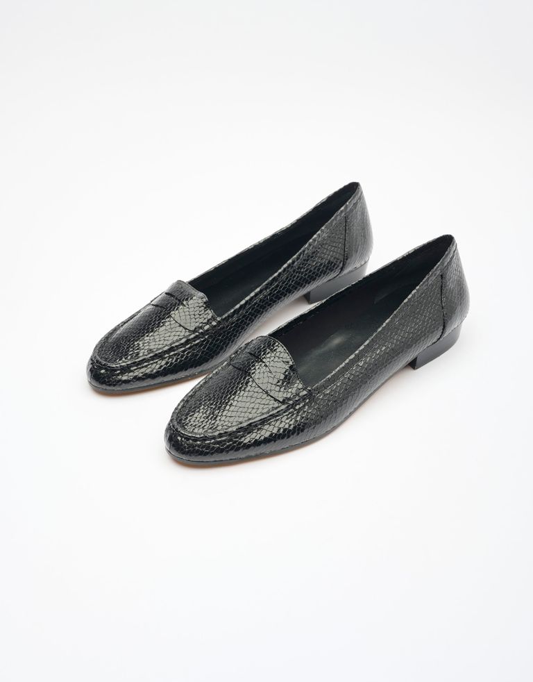 נעלי נשים - Jeffrey Campbell - מוקסינים OLD SOUL SNAKE - שחור2