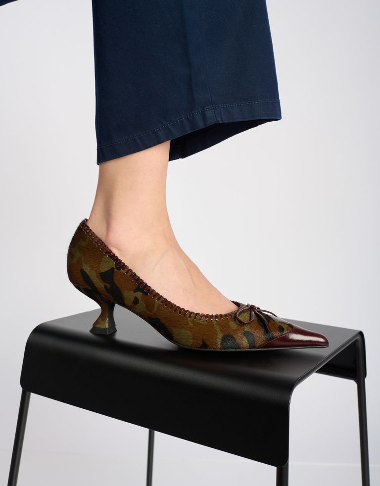 נעלי נשים - Jeffrey Campbell - נעלי סירה עם עקב TORPEDO - צבאי4