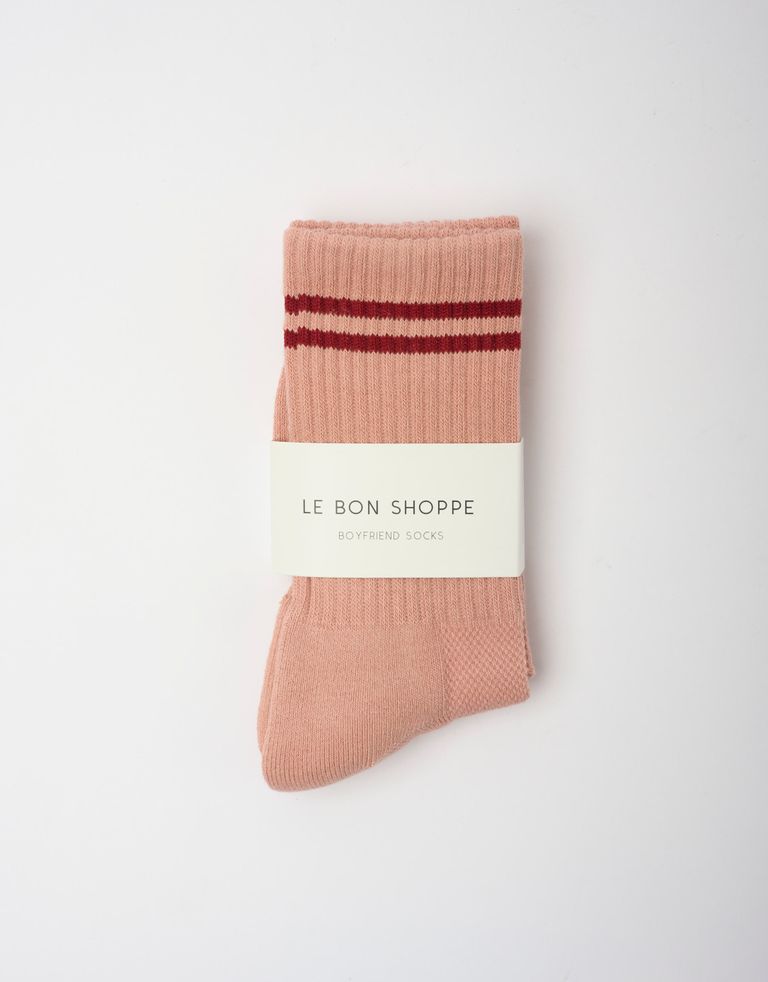 נעלי נשים - Le Bon Shoppe - גרביים BOYFRIEND - ורוד4