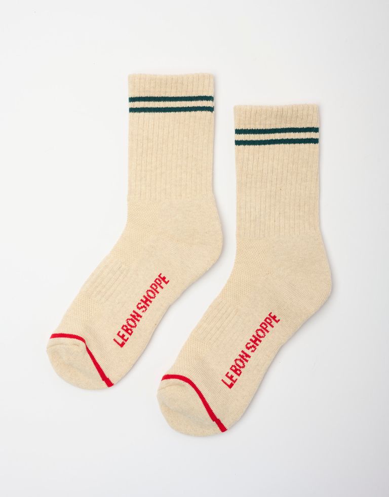 נעלי נשים - Le Bon Shoppe - גרביים BOYFRIEND - בז'4