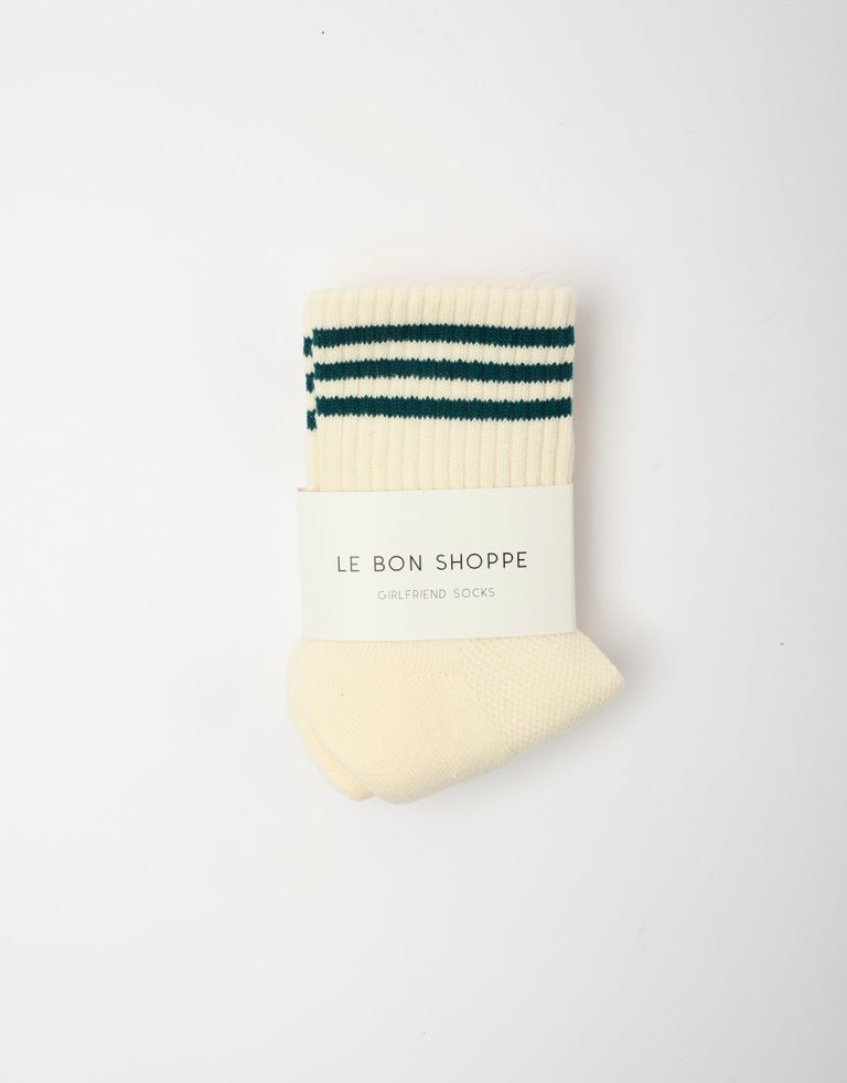 נעלי נשים - Le Bon Shoppe - גרביים GIRLFRIEND - לבן1