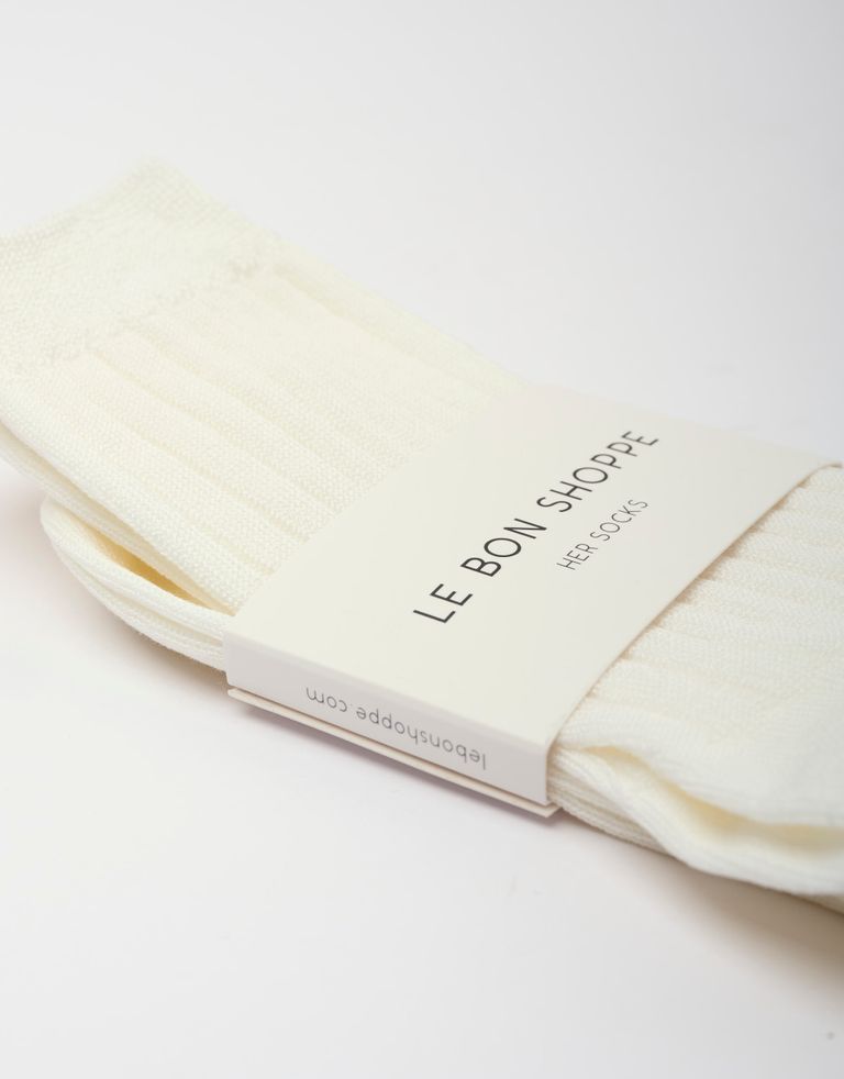 נעלי נשים - Le Bon Shoppe - גרביים HER - לבן2