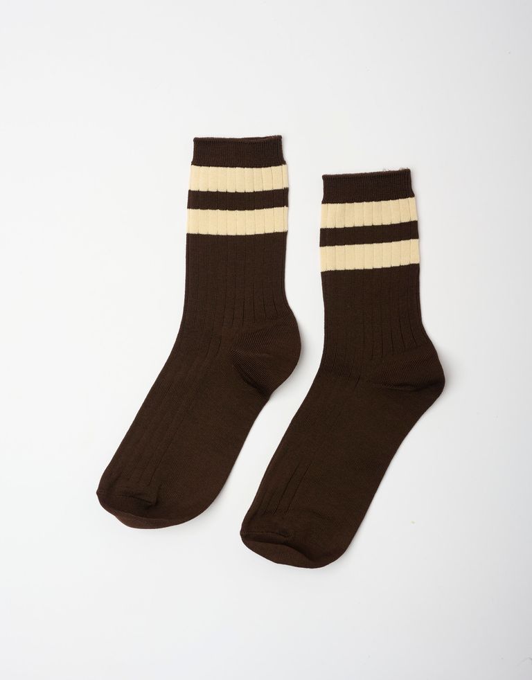 נעלי נשים -  - גרביים HER VARSITY - חום3