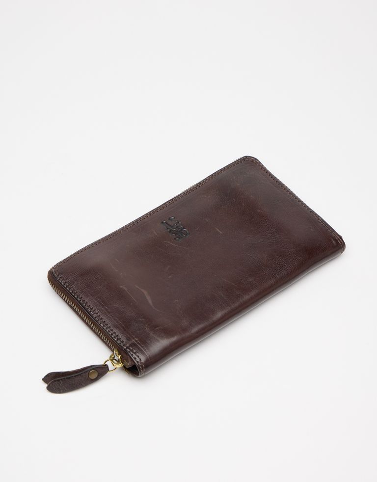 נעלי נשים - A.S. 98 - ארנק עור מלבני גדול - חום כהה2