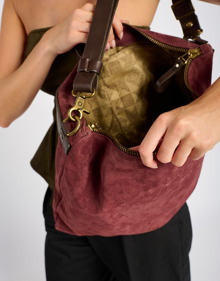 נעלי נשים - A.S. 98 - תיק לולאות מזמש MILANA - בורדו3