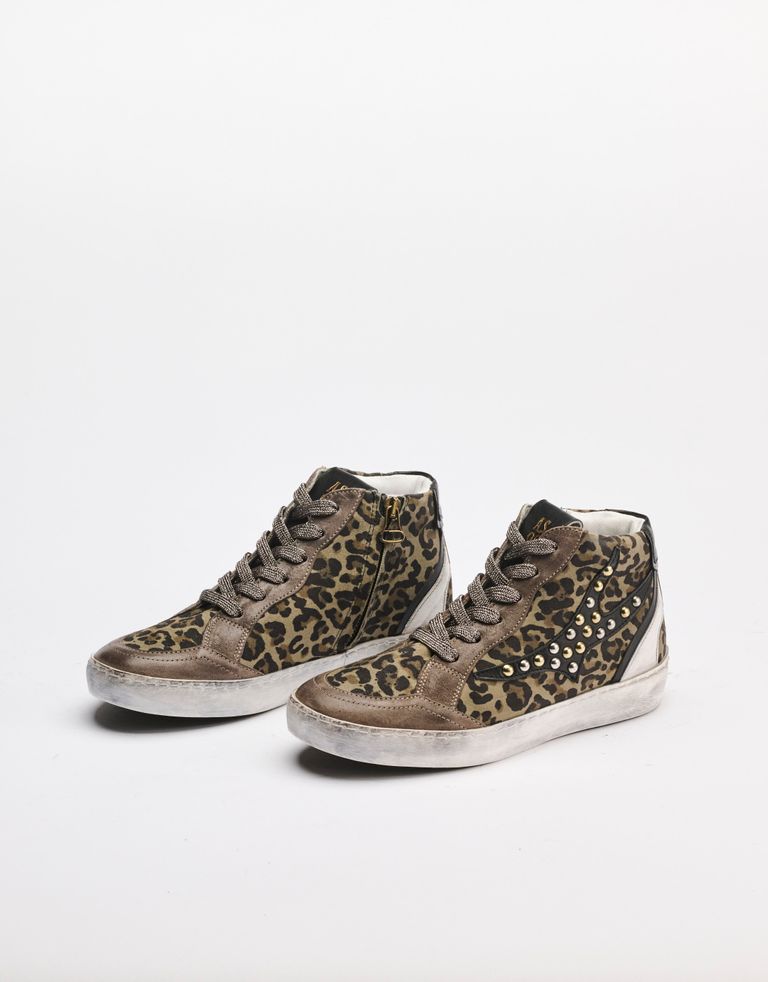 נעלי נשים - A.S. 98 - סניקרס גבוהות GOBACK - נמר3