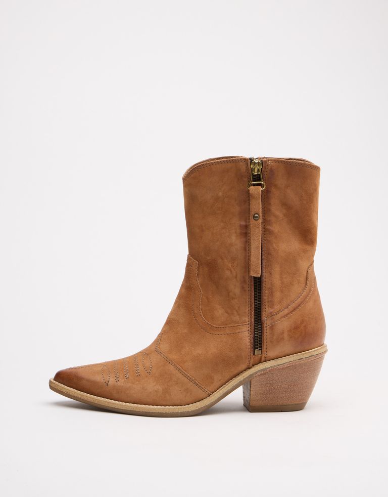 נעלי נשים - A.S. 98 - מגפוני נובוק COUNTRY - קאמל2