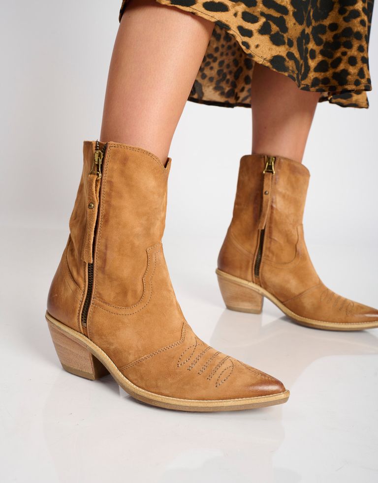 נעלי נשים - A.S. 98 - מגפוני נובוק COUNTRY - קאמל4