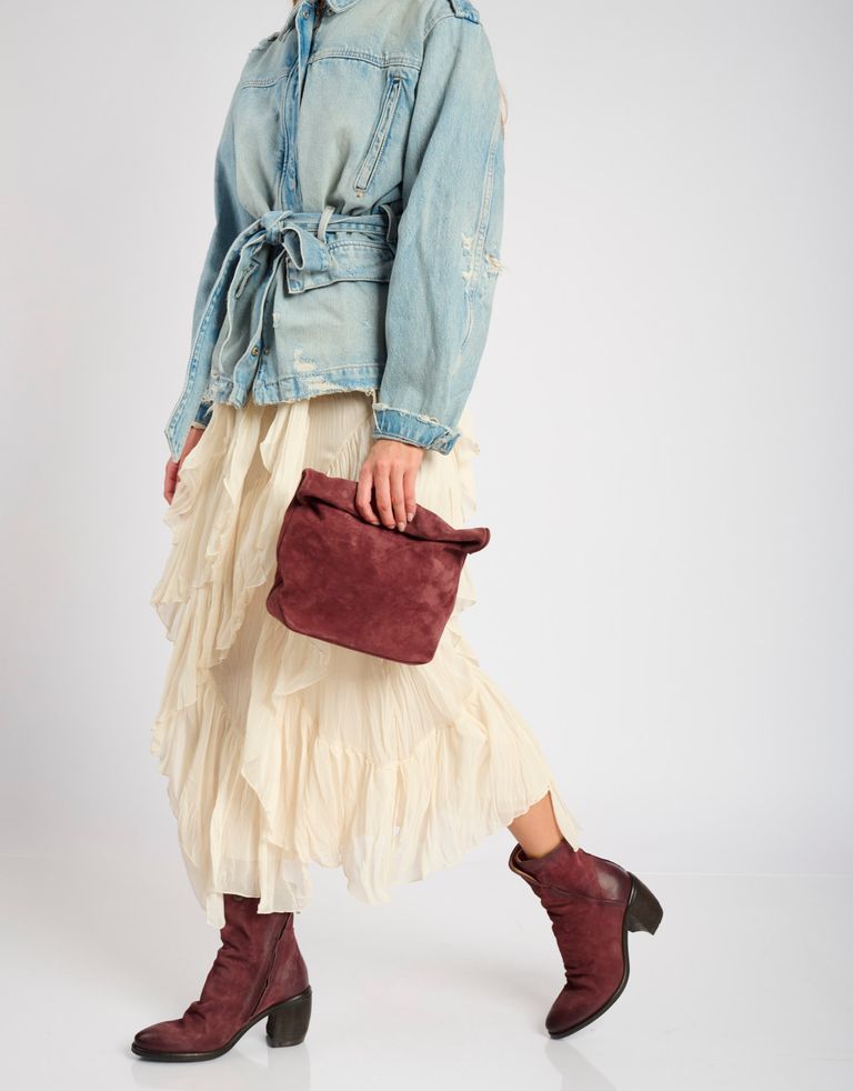 נעלי נשים - A.S. 98 - תיק קלאטצ' KARINA - בורדו4