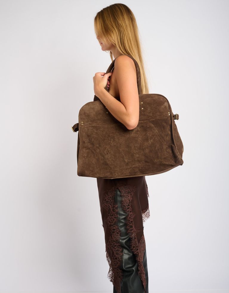 נעלי נשים - A.S. 98 - תיק יד MONICA - חום כהה1