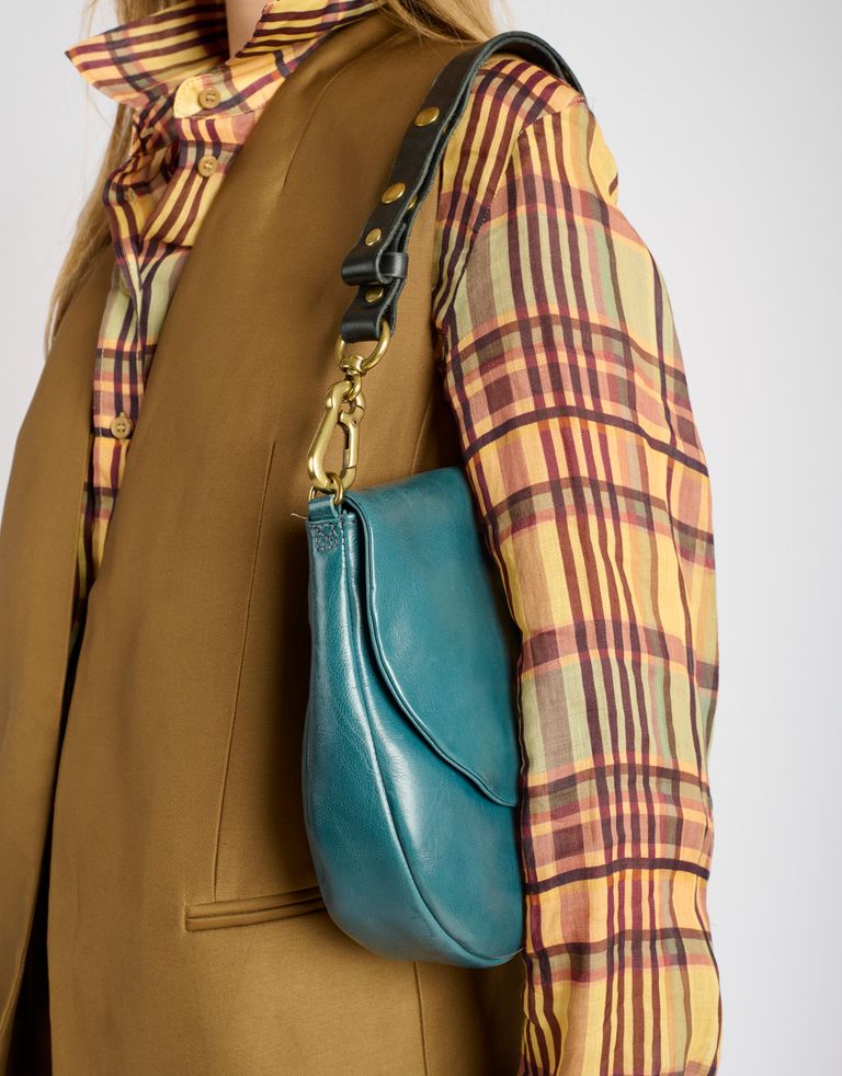 נעלי נשים - A.S. 98 - תיק צד מעור CARLOTTA - פטרול4