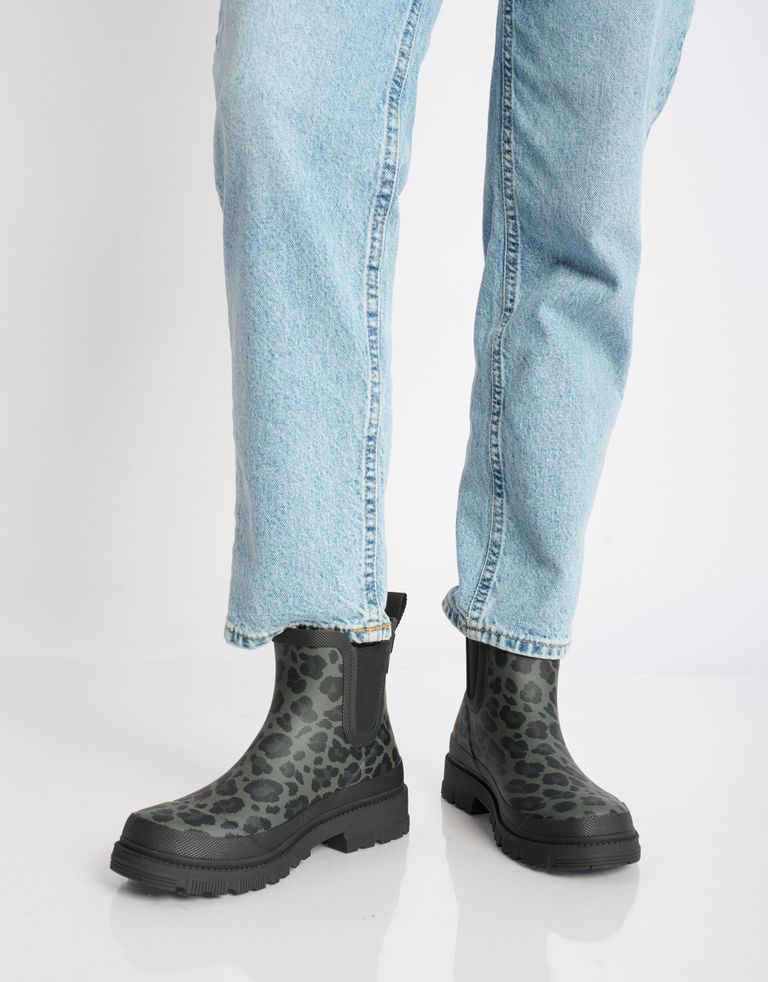 נעלי נשים - Verbenas - מגפוני גומי מנומרות LUA - אפור3