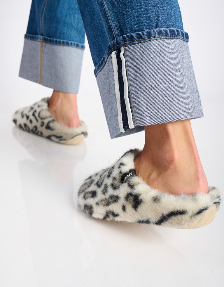 נעלי נשים - Verbenas - נעלי בית מנומרות YORK FUR - אופוויט4