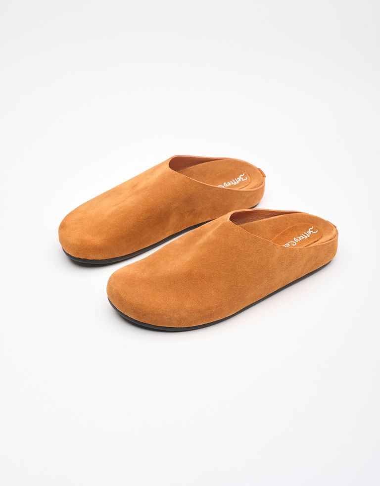 נעלי נשים - Jeffrey Campbell - כפכפי זמש CONTENT - קאמל1