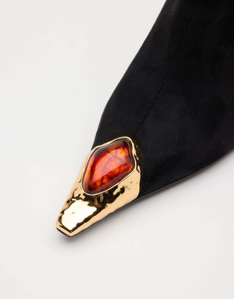 נעלי נשים - Jeffrey Campbell - מגפיים עם עקב THE STONE - שחור4