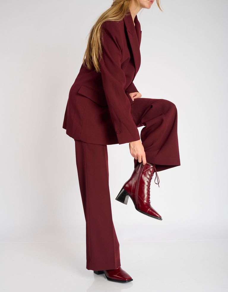 נעלי נשים - Jeffrey Campbell - מגפוני עקב WESTLYN - בורדו3