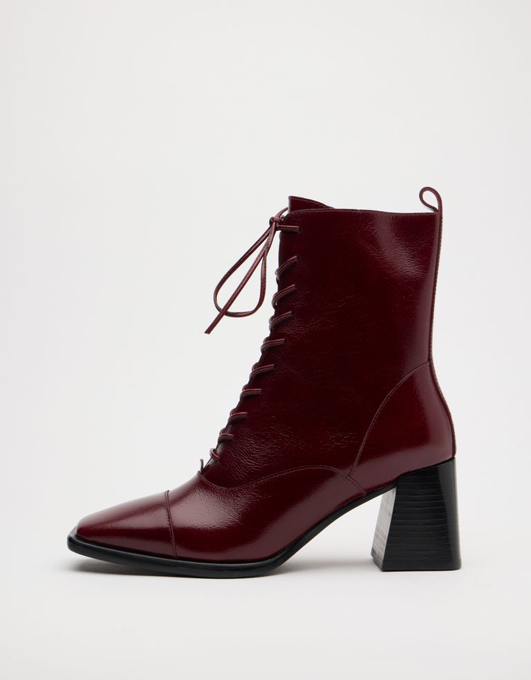 נעלי נשים - Jeffrey Campbell - מגפוני עקב WESTLYN - בורדו4