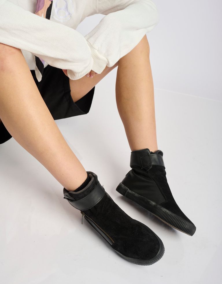 נעלי נשים - Aro - מגפונים עם סקוטש NOELLE - שחור1