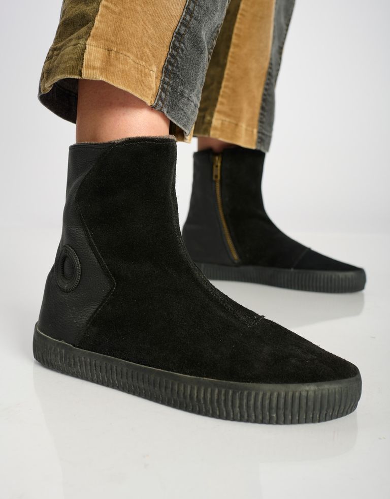 נעלי נשים - Aro - מגפני מעטפה מזמש NOELLE - שחור2