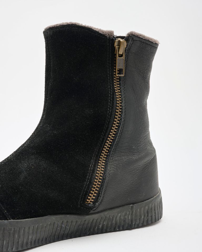 נעלי נשים - Aro - מגפני מעטפה מזמש NOELLE - שחור3