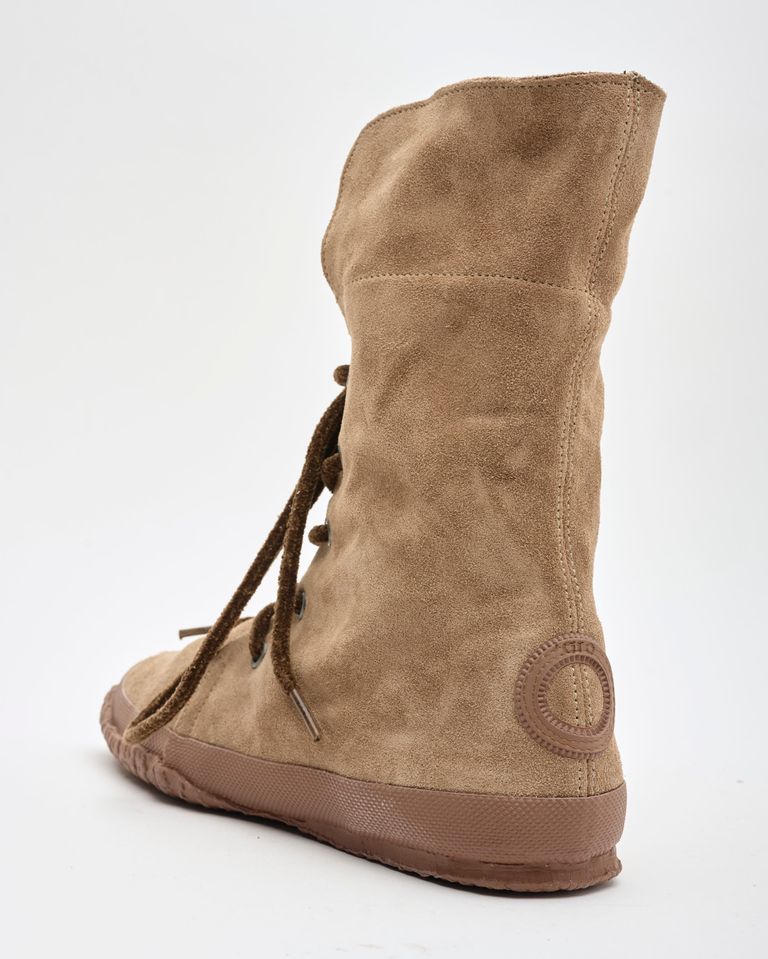 נעלי נשים - Aro - מגפי זמש WILLY - חום בהיר2