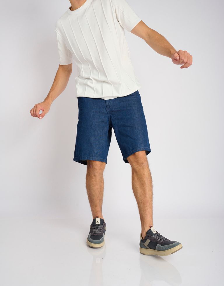 נעלי נשים - Ambitious - סניקרס עור AKTIF - כחול   אפור1