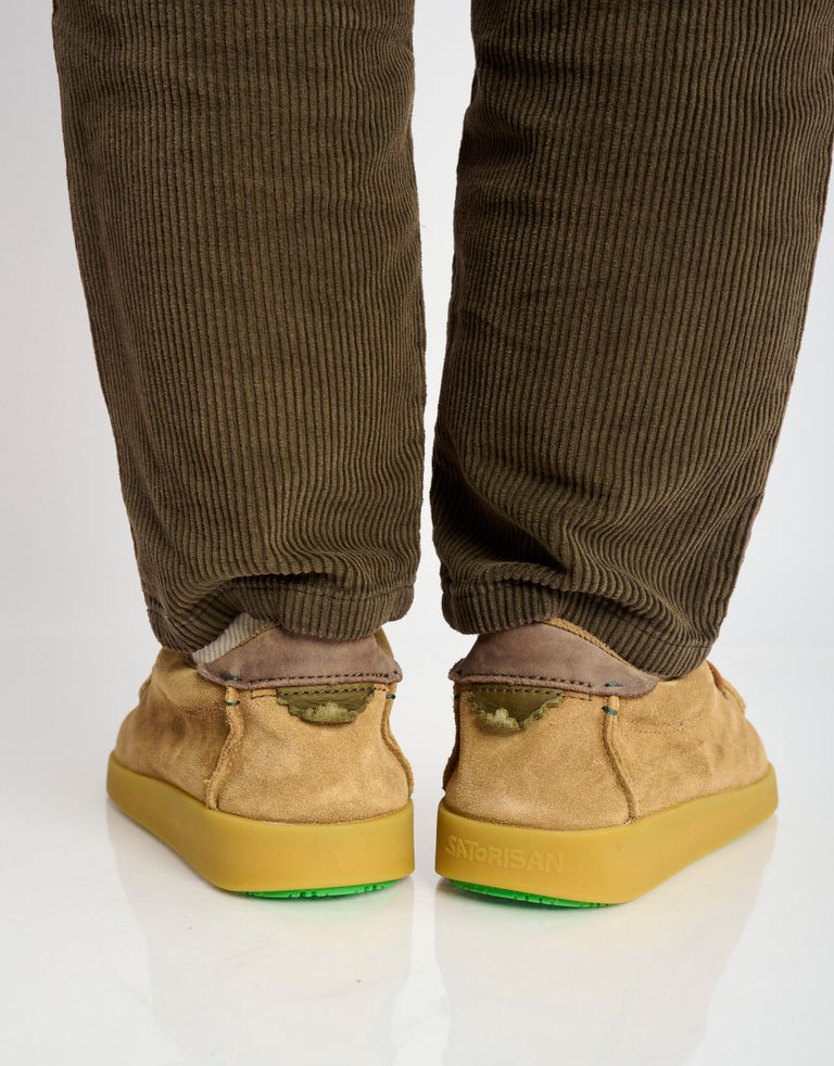 נעלי גברים - Satorisan - מוקסינים מזמש KWAHU - חום בהיר4