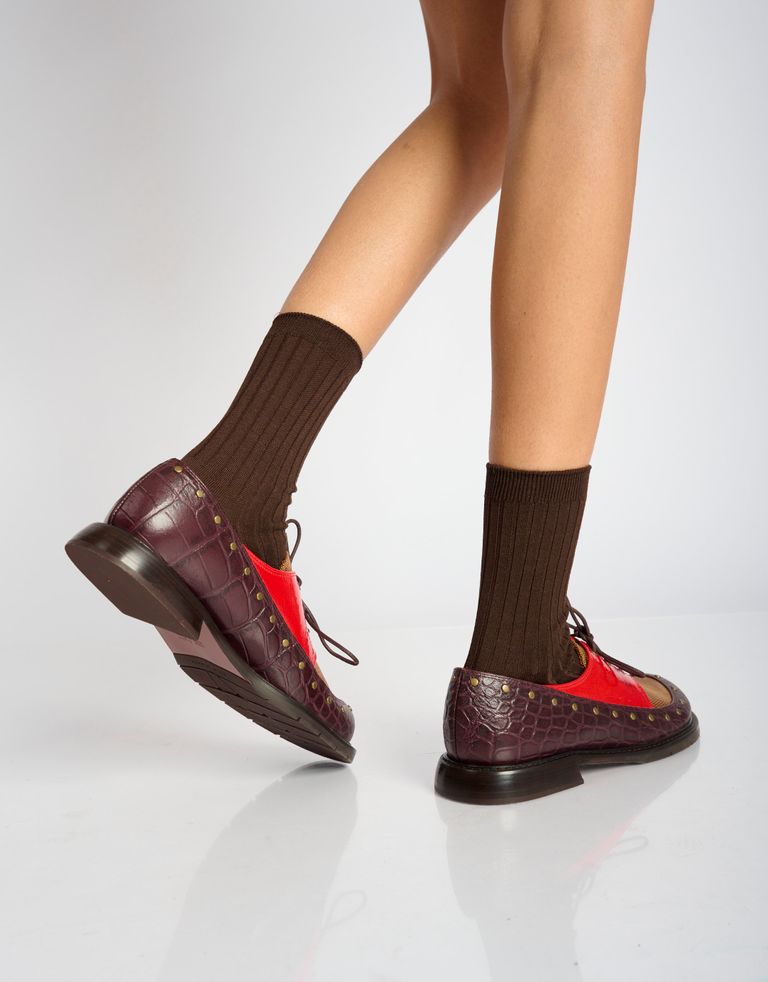 נעלי נשים - Chie Mihara - נעליים שטוחות JEITER - סגול   אדום3