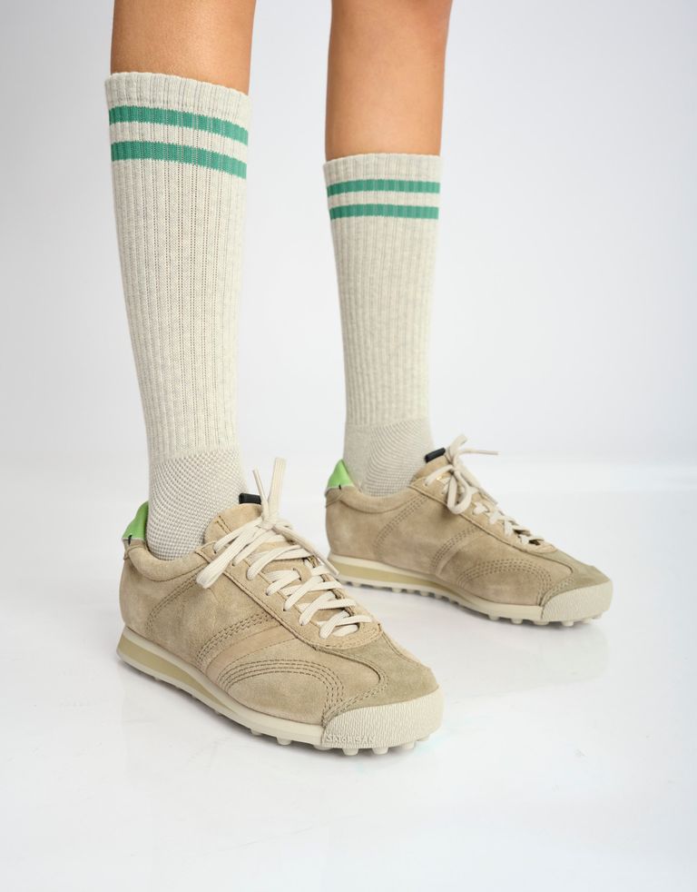 נעלי נשים - Satorisan - סניקרס זמש STARDUST - אפור חום3